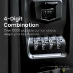 led combination key safe