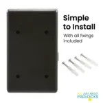 led combination key safe