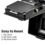 led combination key safe