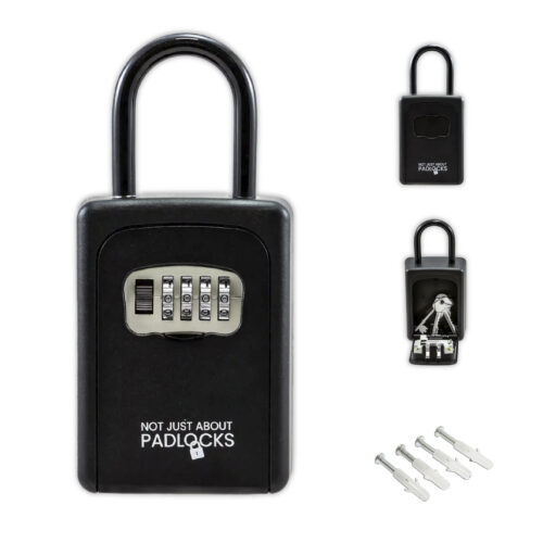 key safe with shackle portable outdoor 4 digit metal weather resistant